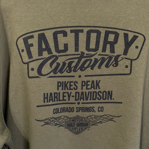 Harley Davidson Skull Graphic OG Pullover Sweater Sz 2XL Factory Customs - Picture 4 of 8